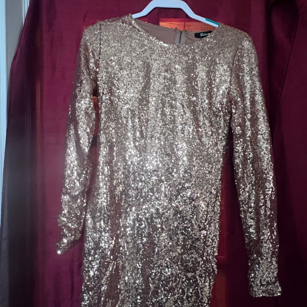 Revamped Rose Gold Sequin Dress
